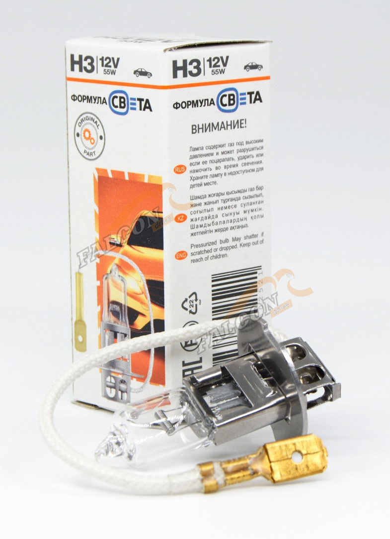 Лампа H3 галог 12V55W (Formula sveta) 