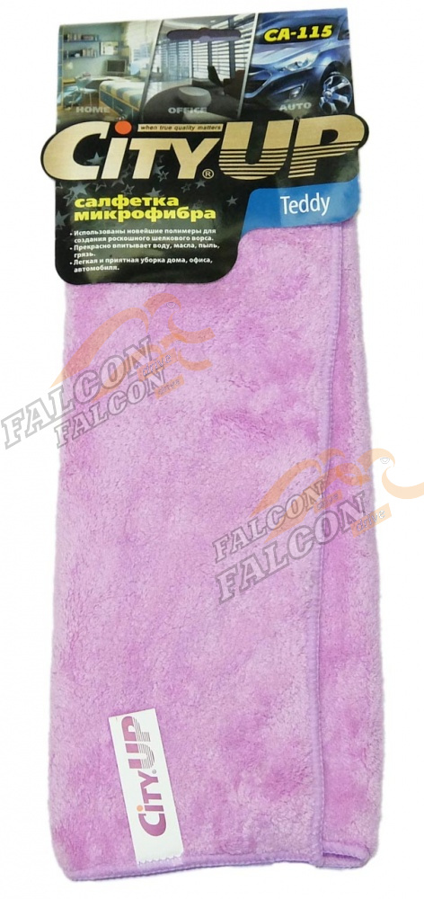 Салфетка микрофибра 35*40 (City Up) Teddy CA-115 1шт 