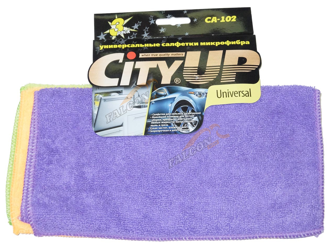 Салфетка микрофибра 30*30 (City Up) CA-102 3шт 