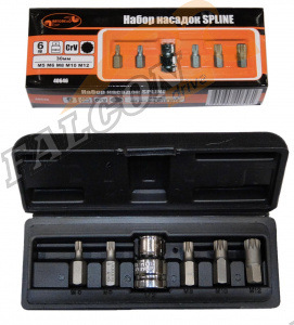 Вставки набор Spline 12 гр L 30 мм 6 пр (АвтоДело) (10567) 40646
