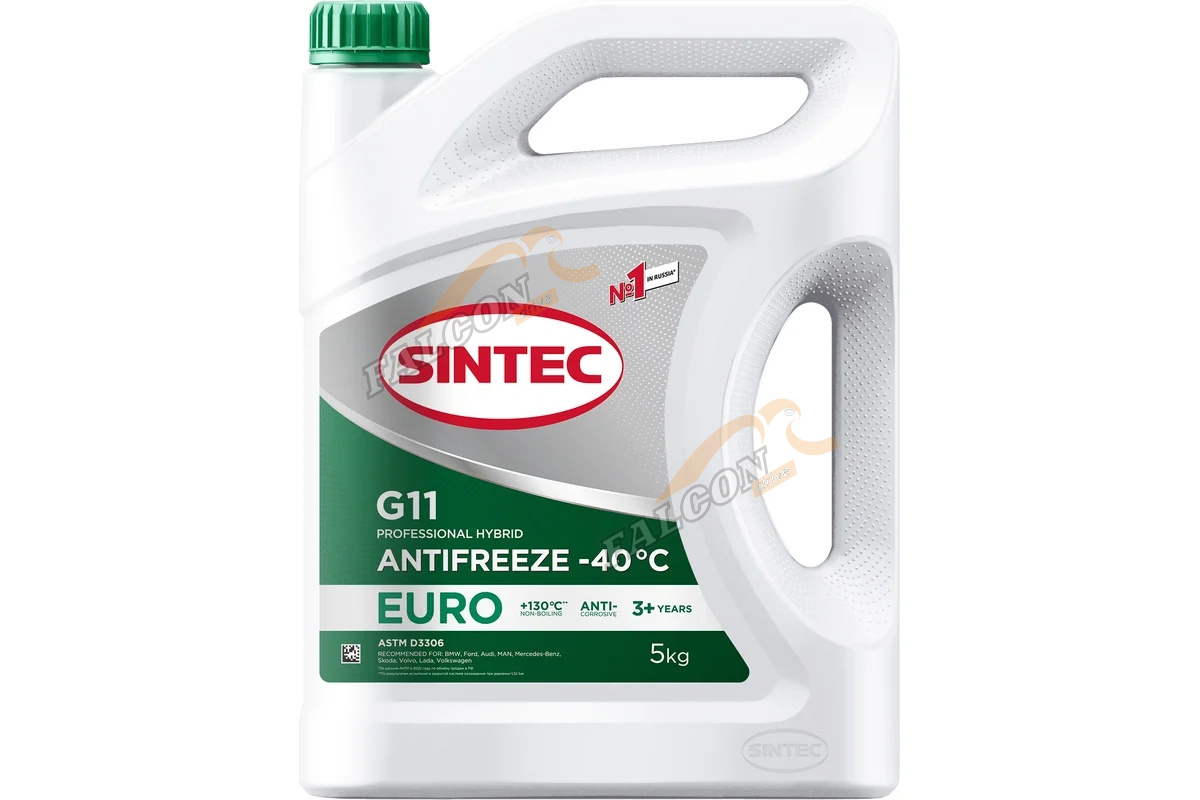 Антифриз Sintec Euro G-11 5кг green -40