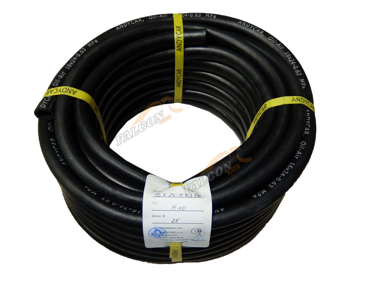 Шланг d16 бухта 25м (ANDIKAR) МБ 16*24-0,63 МПа ГОСТ 10362-76