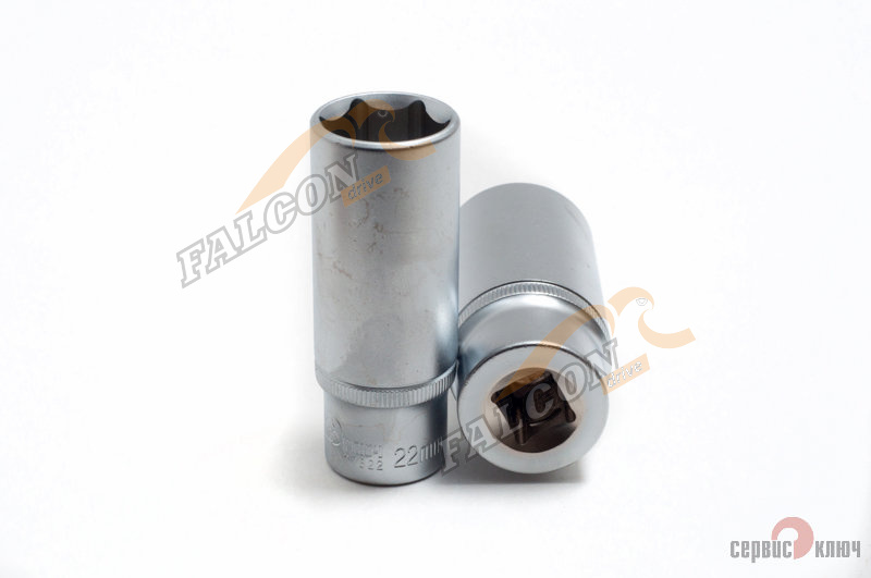 Головка *22 1/2" 6 гр (Сервис Ключ) удлин