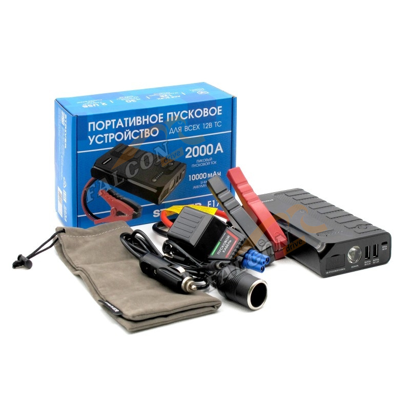 ПЗУ портативное 12V, 2000А (Орион) Striver F17 до 30запусков  Power Bank  2 USB порта 5В, 3,2А