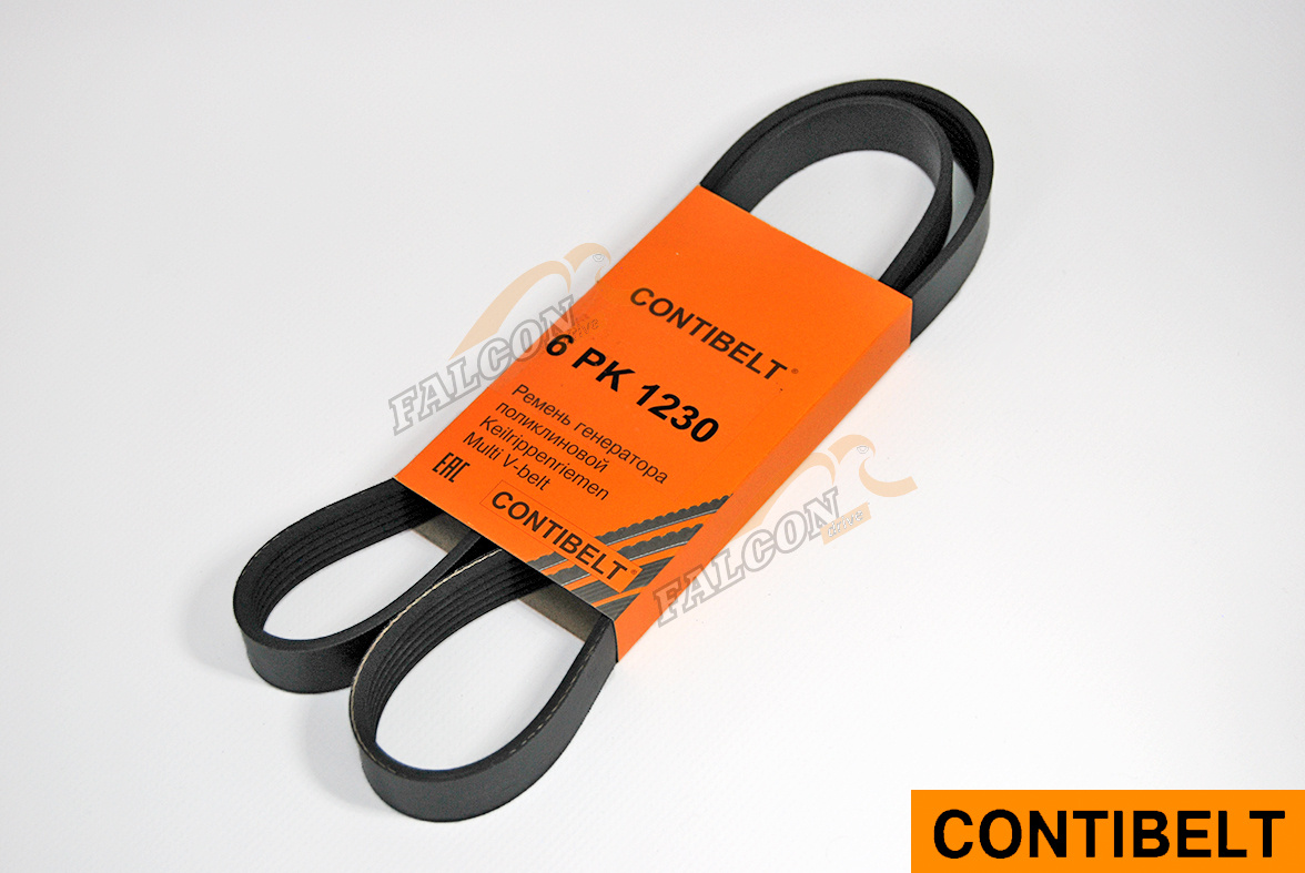 Ремень генер ГАЗ дв 406 6PK1230 (CONTIBELT)